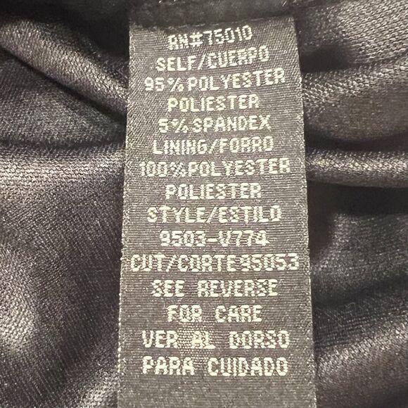 City Triangles Beaded One Shoulder Ruched Cocktail Dress Blue Animal Print S - Picture 12 of 12